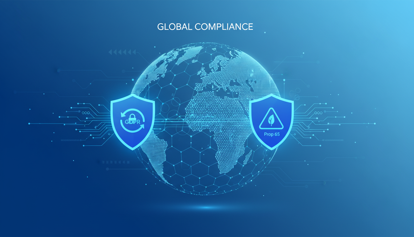 Global Compliance: GDPR and Prop 65 in the MoR Model